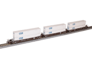 Gunderson MAXI-IV Double Stack Car w/ CSX Containers (106-6186) exact product view 2