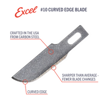Excel Blades #10 Curved Edge Replacement Blade (20010) product view 5