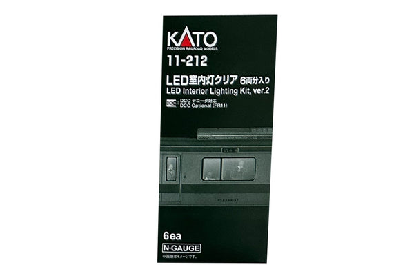Kato N Scale Bright LED Passenger Car Lighting 6 pack - 11212 — exact product reference
