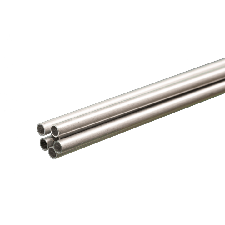Round Aluminum Tube: 3/16" OD x 0.014" Wall x 36" Long (6 Pieces) — exact K&S Engineering product reference