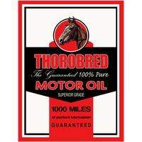 Thorobread Oil Vintage Gas and Oil artwork close-up