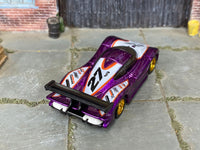 Porsche 911 GTI-98 custom with gold mag wheels, side view