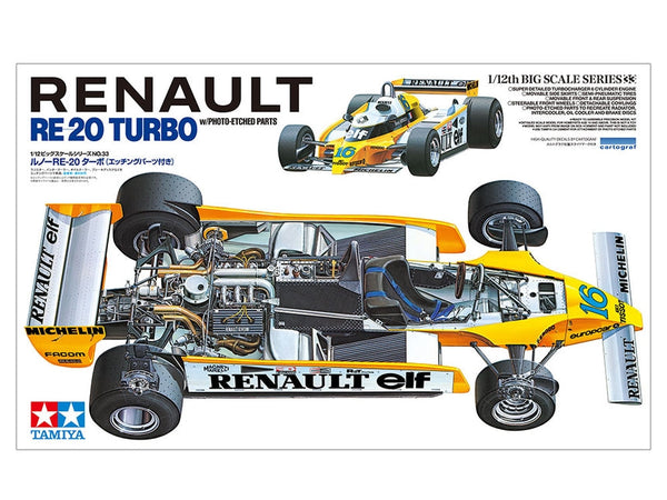 Tamiya 1/12 Renault Re-20 Turbo W/Pe Parts – 12033 — exact product reference