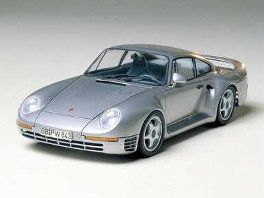Tamiya 24065 Porsche 959 1/24 scale model, assembled and painted front three-quarter view