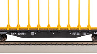 Bachmann HO 52-Foot Center-Beam Flatcar - Canadian National #604751 — manufacturer product view 3