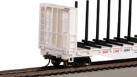 Bachmann HO 52-Foot Center-Beam Flatcar - Soo Line #5060 — manufacturer product view 5