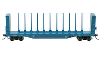 Bachmann HO 52-Foot Center-Beam Flatcar with Lumber Load - Bennett Lumber Products #316 — manufacturer product view 3