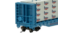 Bachmann HO 52-Foot Center-Beam Flatcar with Lumber Load - Bennett Lumber Products #316 — manufacturer product view 4