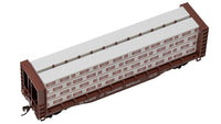 Bachmann HO 52-Foot Center-Beam Flatcar with Lumber Load - Canadian National #604215 — manufacturer product view 5