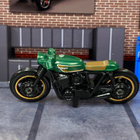 Loose Hot Wheels - Honda CB750 Cafe Motorcycle - Green