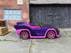 Loose Hot Wheels - Monster High Goul Mobile - Dark Purple and Pink Spider Web