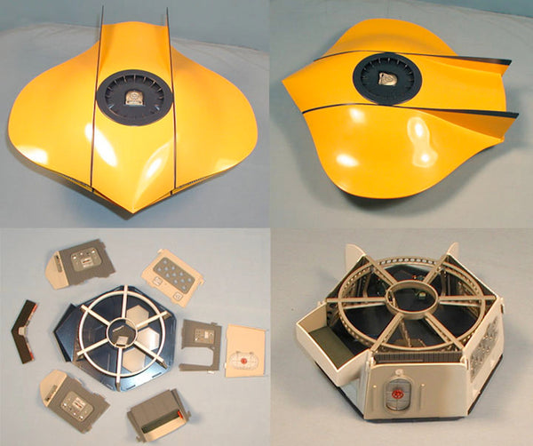 Moebius 817 1/32 Flying Sub assembled and painted model example with interior components