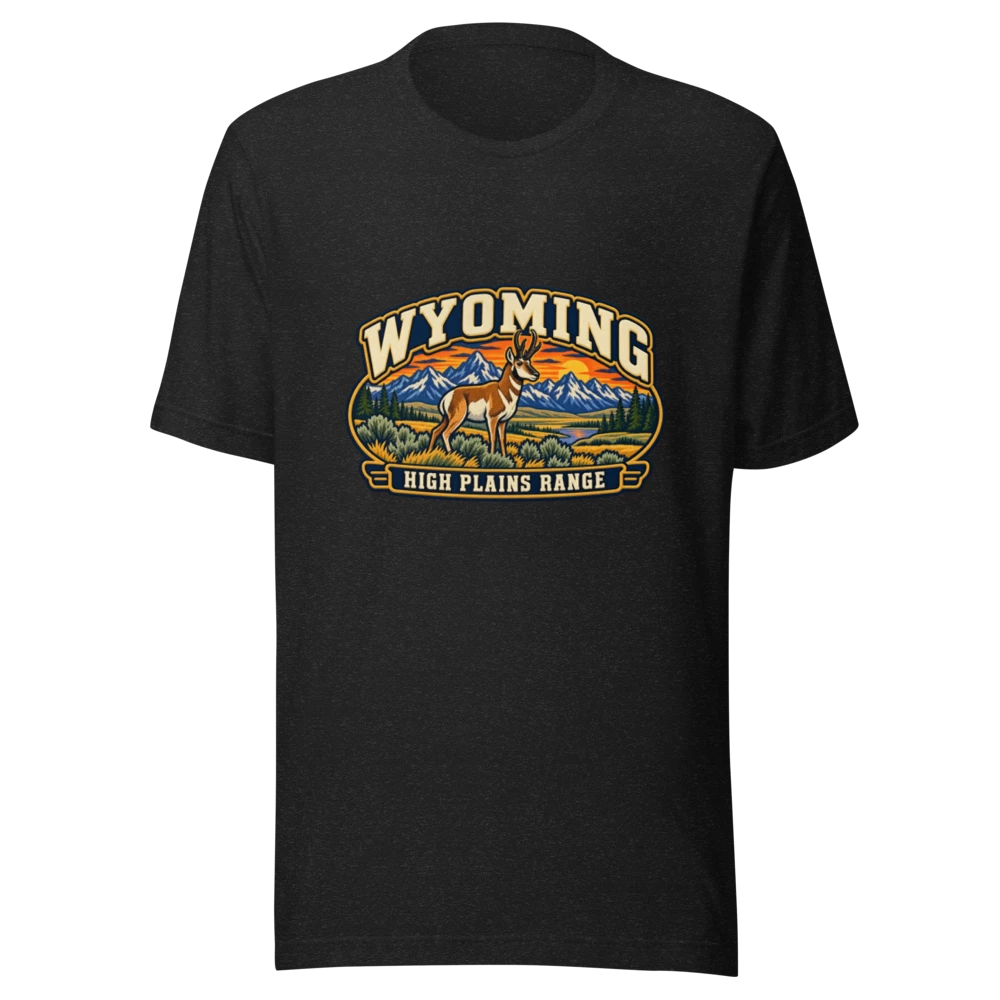 Wyoming State Heritage Premium T-Shirt product mockup