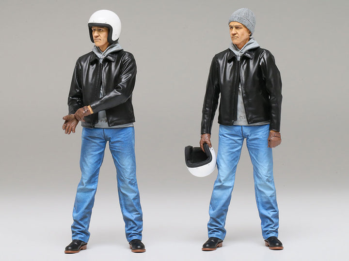 Tamiya 14137 Street Rider Figure 1:12 — alternative figure poses and head details