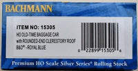 Bachmann HO Baltimore & Ohio 820 Royal Blue Baggage Car - product and package view 2