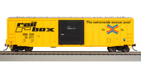 Bachmann HO 50-Foot Outside-Braced Boxcar with Flashing EOT - Railbox #32271 — manufacturer product view 2