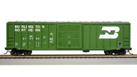 Bachmann HO 50-Foot Outside-Braced Boxcar with Flashing EOT - Burlington Northern — manufacturer product view 2