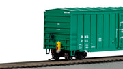 Bachmann HO 50-Foot Outside-Braced Boxcar with Flashing EOT - Berlin Mills Railway #266 — manufacturer product view 3