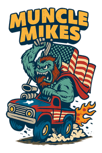 Muncle Mikes Hot Rod and Rat Rod Shirt Mayhem! Monster Rods! (018) artwork close-up