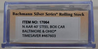 Bachmann N Baltimore & Ohio Timesaver 467603 40-Foot Boxcar - product and package view 2