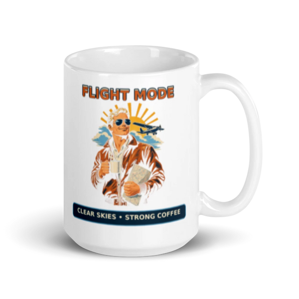 Flight Mode Clear Skies Strong Coffee Mug product mockup