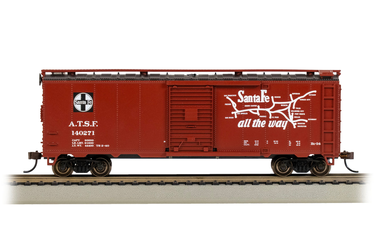 Bachmann HO Santa Fe Map Boxcar – El Capitan #140271 — manufacturer product view 2