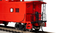 Bachmann HO Scale Northeast Steel Caboose - Painted Unlettered Red — manufacturer product view 4