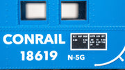 Bachmann HO Scale Northeast Steel Caboose - Conrail #18619 Blue — manufacturer product view 3