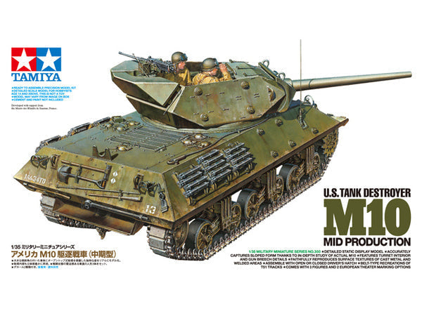 Tamiya 1/35 Us Tank Destroyer M10 Mid Prod - 35350 — exact product reference