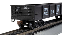 Bachmann HO Scale 40-Foot Gondola - Norfolk & Western #70063 — manufacturer product view 4