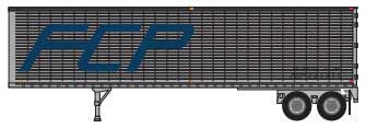 Trainworx N 4027803 40' Corrugated Van Trailer Ferrocarril del Pacifico FCP #23262 product image