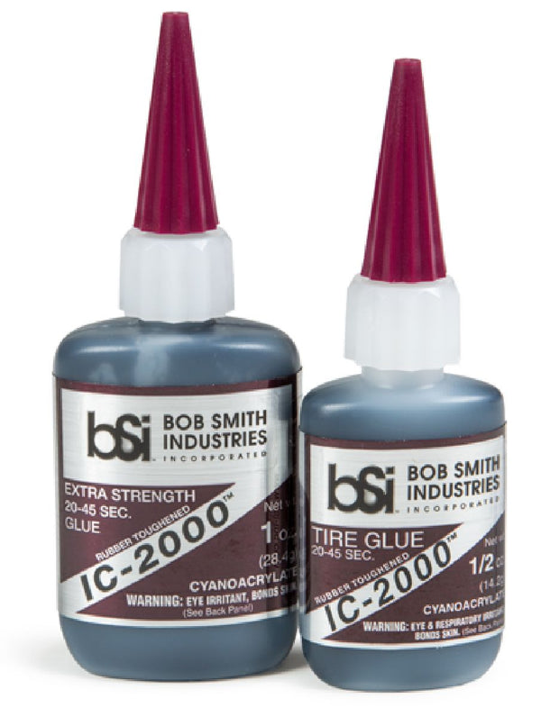 Bob Smith Industries IC-2000 Black Rubber Toughened CA 1/2oz 117 — exact product reference