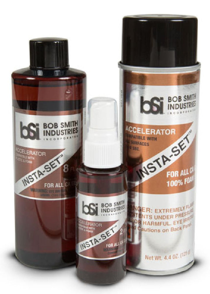 Bob Smith Industries INSTA-SET AEROSOL BOTTLE Foam Safe CA Glue Accelerator 6.75fl oz 155 — exact product reference