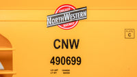 Bachmann HO Scale 56-Foot ACF Center-Flow Hopper - Chicago & North Western #490699 — manufacturer product view 3