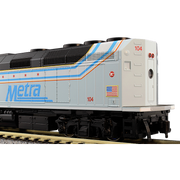 Kato N Scale Chicago Metra #104 City of Chicago F40PH DCC — exact product reference view 3