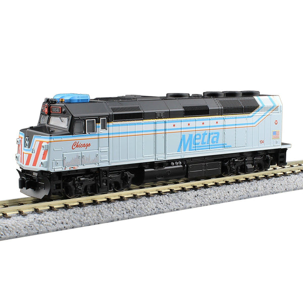 Kato N Scale Chicago Metra #104 City of Chicago F40PH DCC — exact product reference