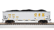 Bachmann HO Scale 40-Foot Quad Hopper - CSX #141944 Gray & Yellow — manufacturer product view 4