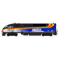 Kato N Scale 1766123 MP36PH Chicago Metra #424 DCC — exact product reference view 3