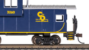 Bachmann HO Scale 36-Foot Wide-Vision Caboose - Chesapeake & Ohio #3260 — manufacturer product view 4