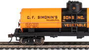 Bachmann HO Scale 40-Foot Single-Dome Tank Car - C.F. Simonin's Sons #20157 — manufacturer product view 4