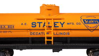 Bachmann HO Scale 40-Foot Single-Dome Tank Car - Staley #604 — manufacturer product view 3