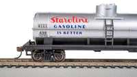 Bachmann HO Scale 40-Foot Single-Dome Tank Car - Staroline Gasoline #438 — manufacturer product view 3