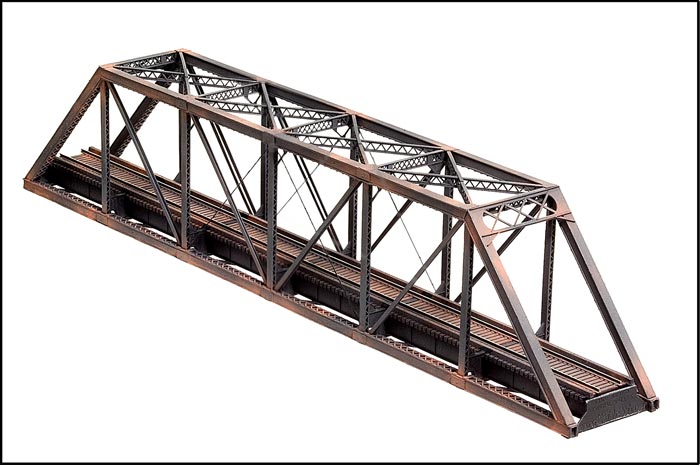 Central Valley N Scale 150-Foot Truss Bridge Kit 1810 – parts or assembled example