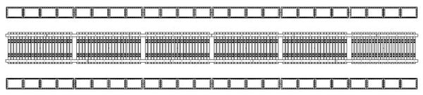 Central Valley N Scale 150-Foot Bridge Ties and Stringers 1812 – parts or assembled example