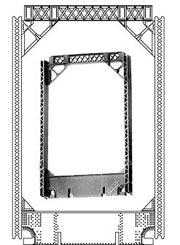 Central Valley N Scale Truss Bridge Cross-Bearer and Brace Parts 1814 – parts or assembled example