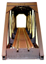 Central Valley N Scale 150-Foot High-Portal Truss Bridge Kit — completed example 2