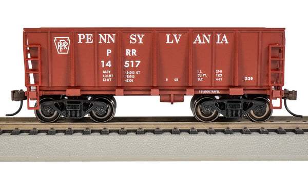 Bachmann HO Ore Car — Pennsylvania #14517 Tuscan Red — manufacturer product view 2
