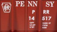 Bachmann HO Ore Car — Pennsylvania #14517 Tuscan Red — manufacturer product view 3