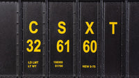 Bachmann HO Bethlehem Steel 100-Ton Hopper — CSX #326160 — manufacturer product view 3