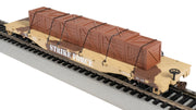 Bachmann HO 52' Flatcar - Desert Camouflage with Crates — manufacturer product view 2
